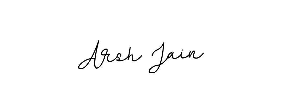 How to make Arsh Jain name signature. Use BallpointsItalic-DORy9 style for creating short signs online. This is the latest handwritten sign. Arsh Jain signature style 11 images and pictures png