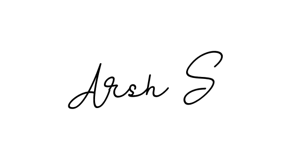 The best way (BallpointsItalic-DORy9) to make a short signature is to pick only two or three words in your name. The name Arsh S include a total of six letters. For converting this name. Arsh S signature style 11 images and pictures png