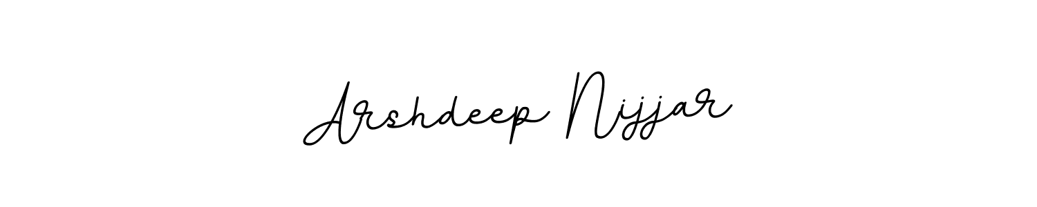 Use a signature maker to create a handwritten signature online. With this signature software, you can design (BallpointsItalic-DORy9) your own signature for name Arshdeep Nijjar. Arshdeep Nijjar signature style 11 images and pictures png