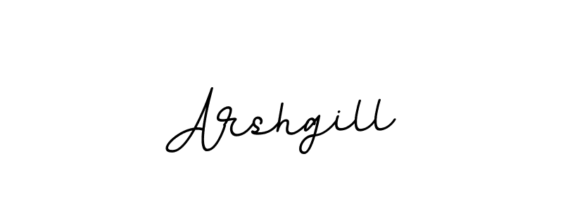It looks lik you need a new signature style for name Arshgill. Design unique handwritten (BallpointsItalic-DORy9) signature with our free signature maker in just a few clicks. Arshgill signature style 11 images and pictures png