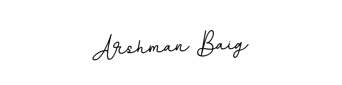 It looks lik you need a new signature style for name Arshman Baig. Design unique handwritten (BallpointsItalic-DORy9) signature with our free signature maker in just a few clicks. Arshman Baig signature style 11 images and pictures png