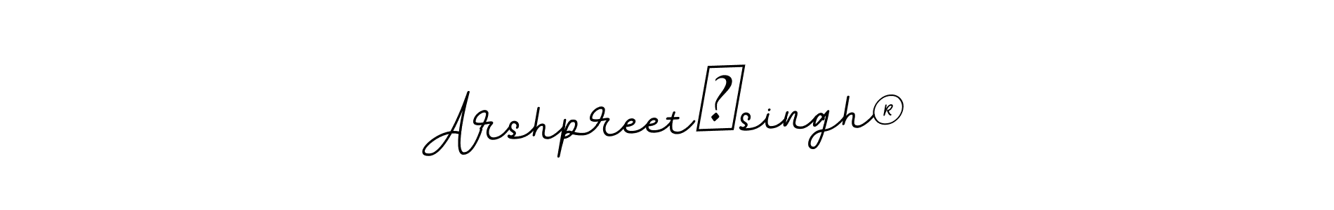 Design your own signature with our free online signature maker. With this signature software, you can create a handwritten (BallpointsItalic-DORy9) signature for name Arshpreet✓singh®. Arshpreet✓singh® signature style 11 images and pictures png
