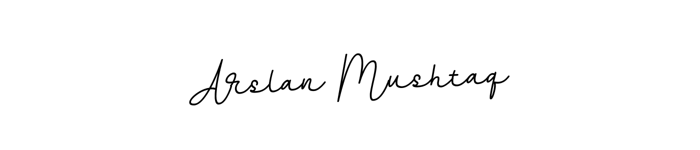Design your own signature with our free online signature maker. With this signature software, you can create a handwritten (BallpointsItalic-DORy9) signature for name Arslan Mushtaq. Arslan Mushtaq signature style 11 images and pictures png