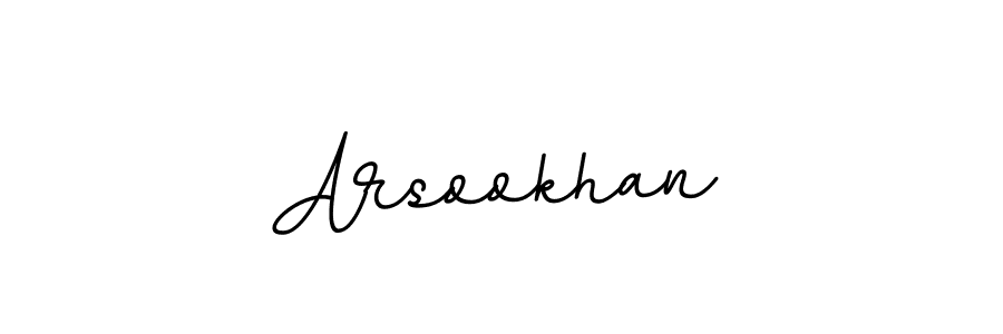 The best way (BallpointsItalic-DORy9) to make a short signature is to pick only two or three words in your name. The name Arsookhan include a total of six letters. For converting this name. Arsookhan signature style 11 images and pictures png