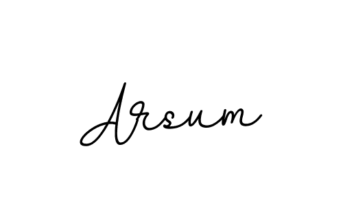 How to make Arsum name signature. Use BallpointsItalic-DORy9 style for creating short signs online. This is the latest handwritten sign. Arsum signature style 11 images and pictures png