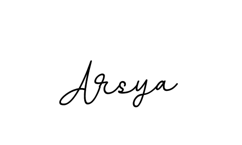 It looks lik you need a new signature style for name Arsya. Design unique handwritten (BallpointsItalic-DORy9) signature with our free signature maker in just a few clicks. Arsya signature style 11 images and pictures png