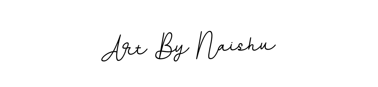 Also we have Art By Naishu name is the best signature style. Create professional handwritten signature collection using BallpointsItalic-DORy9 autograph style. Art By Naishu signature style 11 images and pictures png