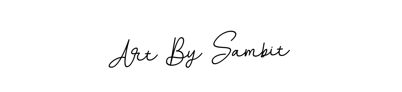 if you are searching for the best signature style for your name Art By Sambit. so please give up your signature search. here we have designed multiple signature styles  using BallpointsItalic-DORy9. Art By Sambit signature style 11 images and pictures png