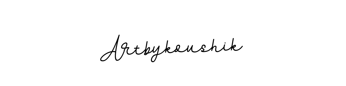 How to make Artbykoushik signature? BallpointsItalic-DORy9 is a professional autograph style. Create handwritten signature for Artbykoushik name. Artbykoushik signature style 11 images and pictures png