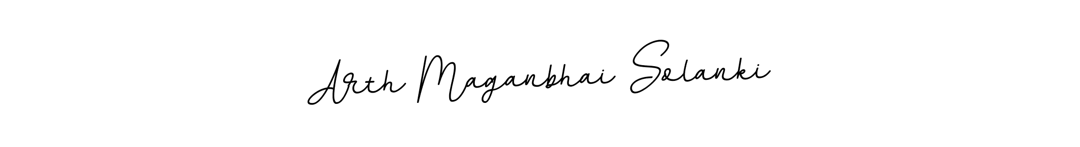 Use a signature maker to create a handwritten signature online. With this signature software, you can design (BallpointsItalic-DORy9) your own signature for name Arth Maganbhai Solanki. Arth Maganbhai Solanki signature style 11 images and pictures png
