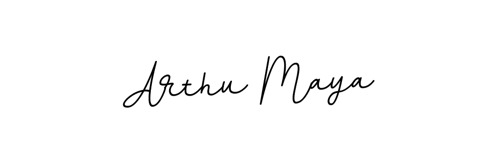 You should practise on your own different ways (BallpointsItalic-DORy9) to write your name (Arthu Maya) in signature. don't let someone else do it for you. Arthu Maya signature style 11 images and pictures png