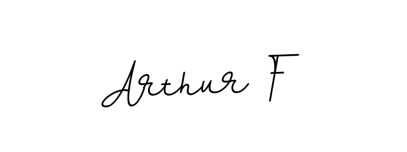 How to make Arthur F name signature. Use BallpointsItalic-DORy9 style for creating short signs online. This is the latest handwritten sign. Arthur F signature style 11 images and pictures png