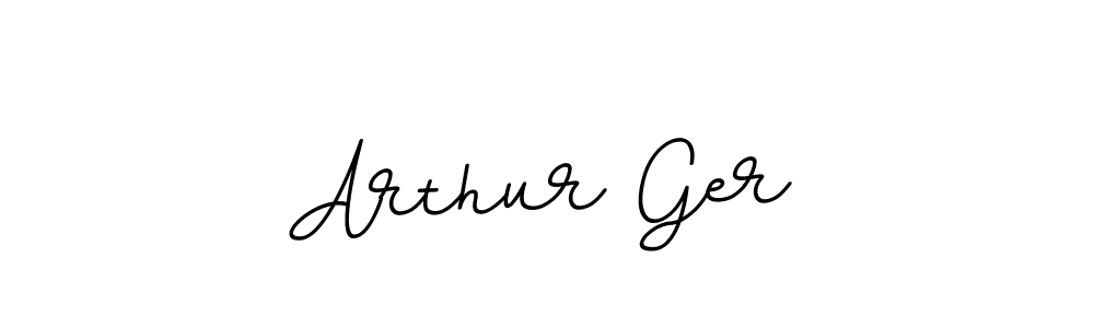 How to make Arthur Ger name signature. Use BallpointsItalic-DORy9 style for creating short signs online. This is the latest handwritten sign. Arthur Ger signature style 11 images and pictures png