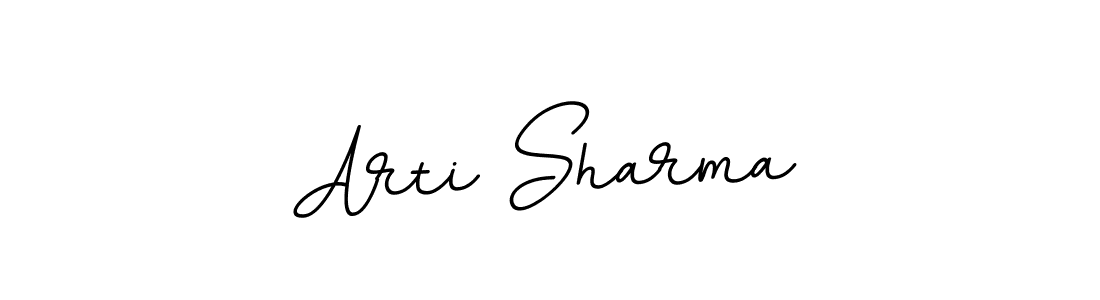 Use a signature maker to create a handwritten signature online. With this signature software, you can design (BallpointsItalic-DORy9) your own signature for name Arti Sharma. Arti Sharma signature style 11 images and pictures png