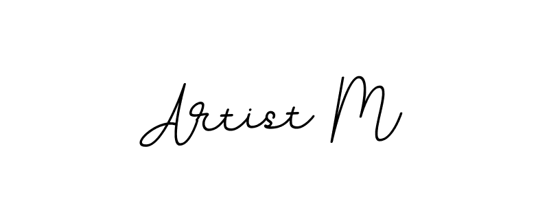 Design your own signature with our free online signature maker. With this signature software, you can create a handwritten (BallpointsItalic-DORy9) signature for name Artist M. Artist M signature style 11 images and pictures png