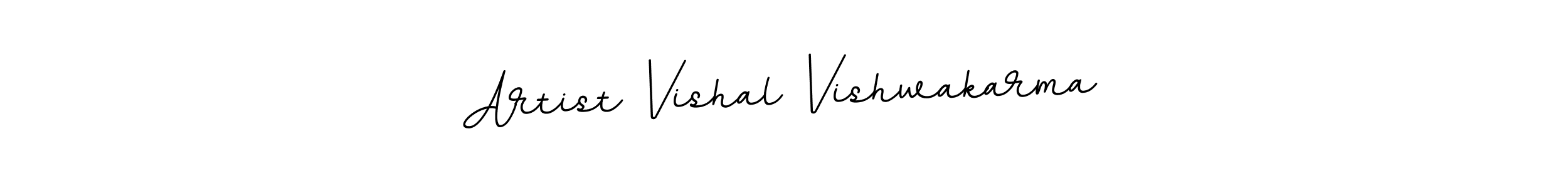 Use a signature maker to create a handwritten signature online. With this signature software, you can design (BallpointsItalic-DORy9) your own signature for name Artist Vishal Vishwakarma. Artist Vishal Vishwakarma signature style 11 images and pictures png