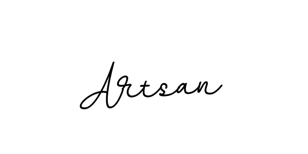 Use a signature maker to create a handwritten signature online. With this signature software, you can design (BallpointsItalic-DORy9) your own signature for name Artsan. Artsan signature style 11 images and pictures png