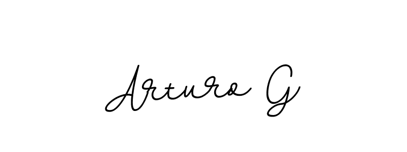 Make a beautiful signature design for name Arturo G. With this signature (BallpointsItalic-DORy9) style, you can create a handwritten signature for free. Arturo G signature style 11 images and pictures png