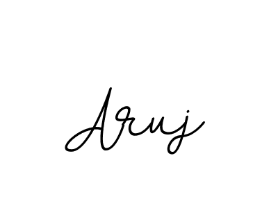 Design your own signature with our free online signature maker. With this signature software, you can create a handwritten (BallpointsItalic-DORy9) signature for name Aruj. Aruj signature style 11 images and pictures png