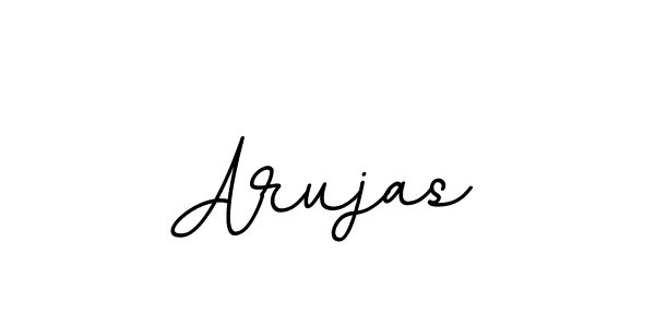 How to make Arujas name signature. Use BallpointsItalic-DORy9 style for creating short signs online. This is the latest handwritten sign. Arujas signature style 11 images and pictures png