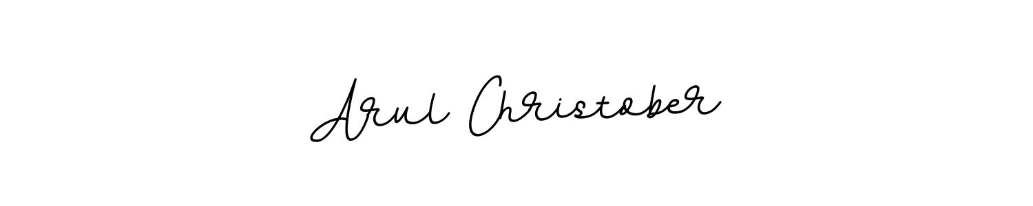 The best way (BallpointsItalic-DORy9) to make a short signature is to pick only two or three words in your name. The name Arul Christober include a total of six letters. For converting this name. Arul Christober signature style 11 images and pictures png