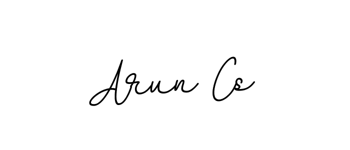 Use a signature maker to create a handwritten signature online. With this signature software, you can design (BallpointsItalic-DORy9) your own signature for name Arun Cs. Arun Cs signature style 11 images and pictures png