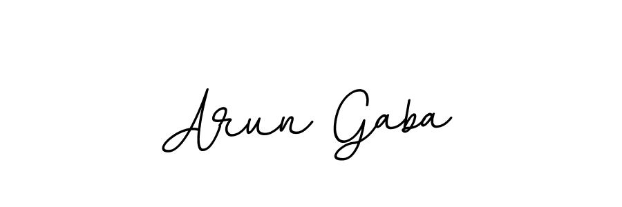 Use a signature maker to create a handwritten signature online. With this signature software, you can design (BallpointsItalic-DORy9) your own signature for name Arun Gaba. Arun Gaba signature style 11 images and pictures png