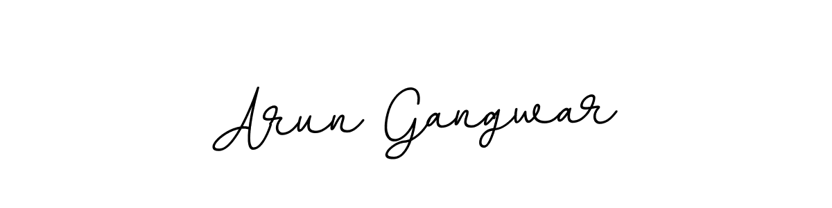 You should practise on your own different ways (BallpointsItalic-DORy9) to write your name (Arun Gangwar) in signature. don't let someone else do it for you. Arun Gangwar signature style 11 images and pictures png