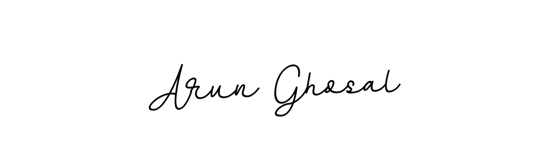 Use a signature maker to create a handwritten signature online. With this signature software, you can design (BallpointsItalic-DORy9) your own signature for name Arun Ghosal. Arun Ghosal signature style 11 images and pictures png