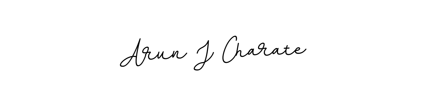Design your own signature with our free online signature maker. With this signature software, you can create a handwritten (BallpointsItalic-DORy9) signature for name Arun J Charate. Arun J Charate signature style 11 images and pictures png