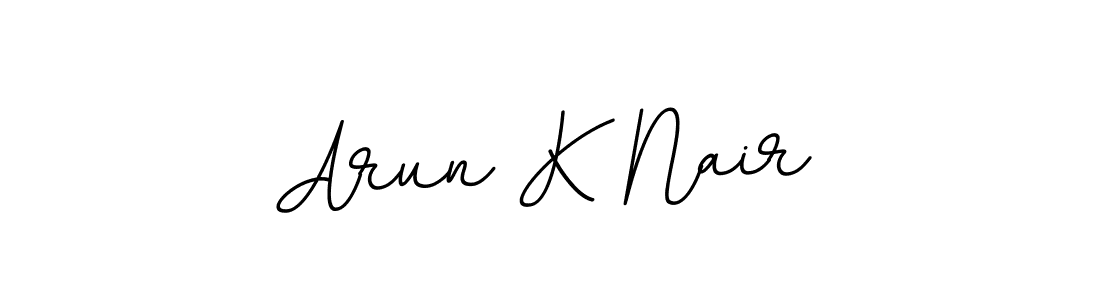 Arun K Nair stylish signature style. Best Handwritten Sign (BallpointsItalic-DORy9) for my name. Handwritten Signature Collection Ideas for my name Arun K Nair. Arun K Nair signature style 11 images and pictures png