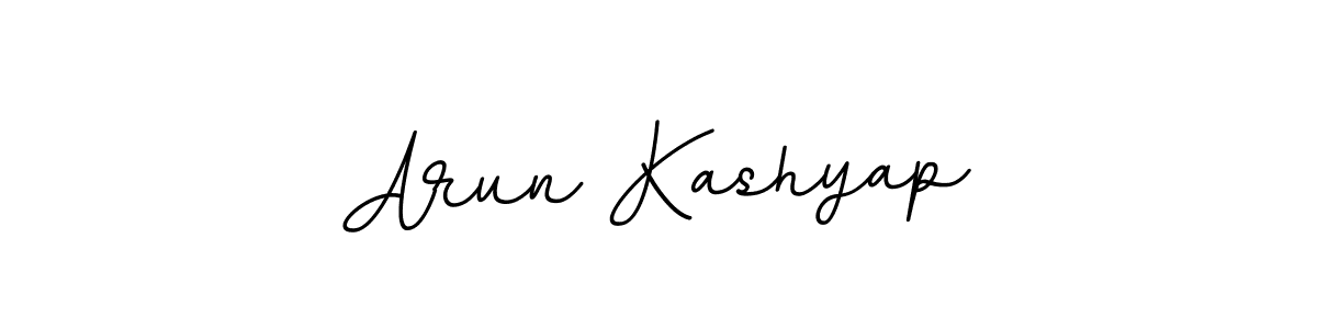 Use a signature maker to create a handwritten signature online. With this signature software, you can design (BallpointsItalic-DORy9) your own signature for name Arun Kashyap. Arun Kashyap signature style 11 images and pictures png