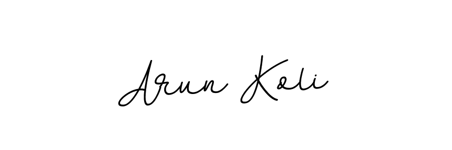 Arun Koli stylish signature style. Best Handwritten Sign (BallpointsItalic-DORy9) for my name. Handwritten Signature Collection Ideas for my name Arun Koli. Arun Koli signature style 11 images and pictures png