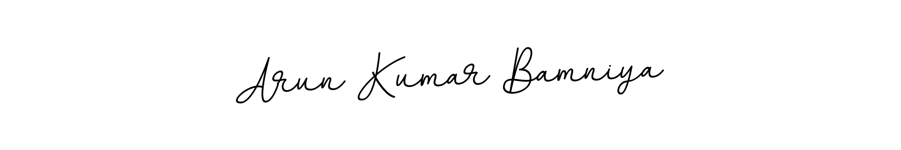 How to make Arun Kumar Bamniya name signature. Use BallpointsItalic-DORy9 style for creating short signs online. This is the latest handwritten sign. Arun Kumar Bamniya signature style 11 images and pictures png