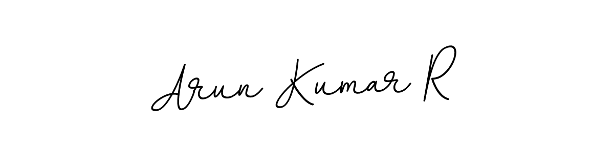 How to make Arun Kumar R name signature. Use BallpointsItalic-DORy9 style for creating short signs online. This is the latest handwritten sign. Arun Kumar R signature style 11 images and pictures png