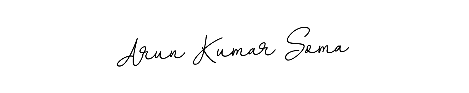 Design your own signature with our free online signature maker. With this signature software, you can create a handwritten (BallpointsItalic-DORy9) signature for name Arun Kumar Soma. Arun Kumar Soma signature style 11 images and pictures png