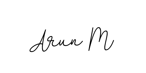 Create a beautiful signature design for name Arun M. With this signature (BallpointsItalic-DORy9) fonts, you can make a handwritten signature for free. Arun M signature style 11 images and pictures png