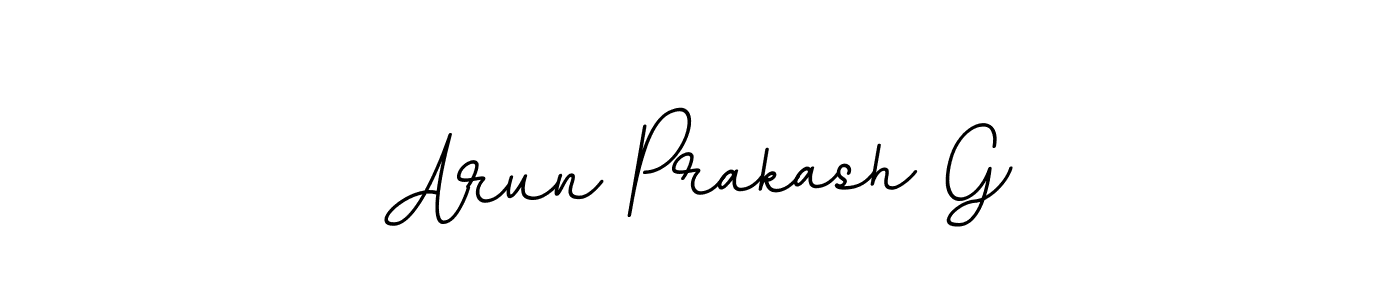 Create a beautiful signature design for name Arun Prakash G. With this signature (BallpointsItalic-DORy9) fonts, you can make a handwritten signature for free. Arun Prakash G signature style 11 images and pictures png