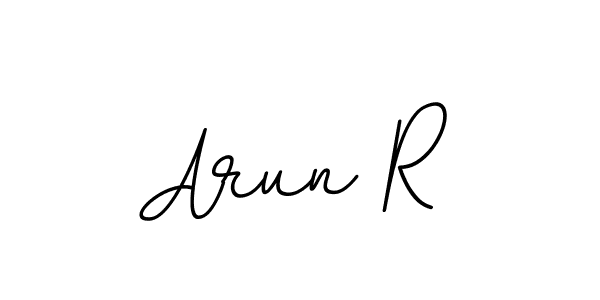 Make a beautiful signature design for name Arun R. With this signature (BallpointsItalic-DORy9) style, you can create a handwritten signature for free. Arun R signature style 11 images and pictures png
