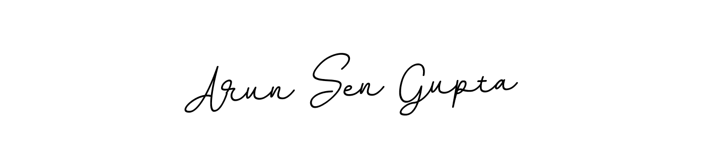 Design your own signature with our free online signature maker. With this signature software, you can create a handwritten (BallpointsItalic-DORy9) signature for name Arun Sen Gupta. Arun Sen Gupta signature style 11 images and pictures png