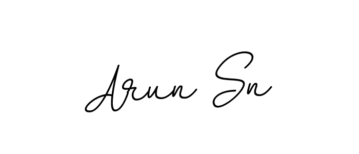 Create a beautiful signature design for name Arun Sn. With this signature (BallpointsItalic-DORy9) fonts, you can make a handwritten signature for free. Arun Sn signature style 11 images and pictures png