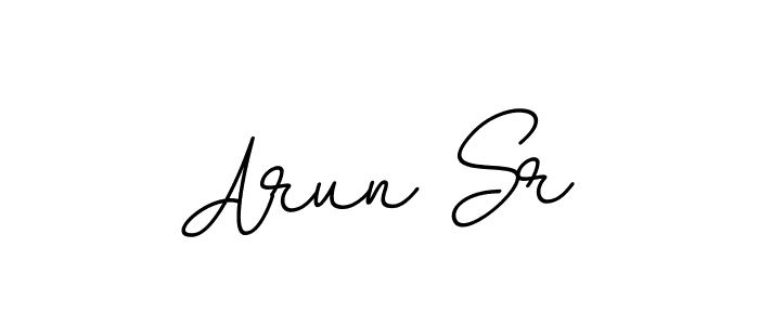 Use a signature maker to create a handwritten signature online. With this signature software, you can design (BallpointsItalic-DORy9) your own signature for name Arun Sr. Arun Sr signature style 11 images and pictures png