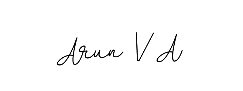 Make a beautiful signature design for name Arun V A. Use this online signature maker to create a handwritten signature for free. Arun V A signature style 11 images and pictures png