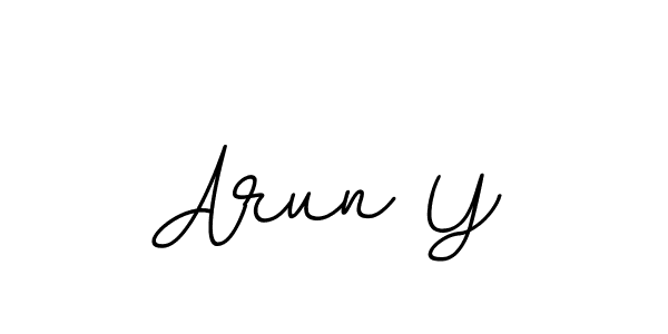 Create a beautiful signature design for name Arun Y. With this signature (BallpointsItalic-DORy9) fonts, you can make a handwritten signature for free. Arun Y signature style 11 images and pictures png