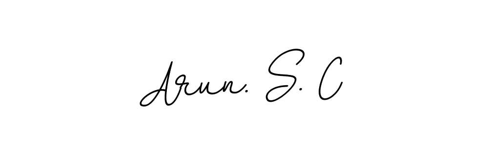 Create a beautiful signature design for name Arun. S. C. With this signature (BallpointsItalic-DORy9) fonts, you can make a handwritten signature for free. Arun. S. C signature style 11 images and pictures png