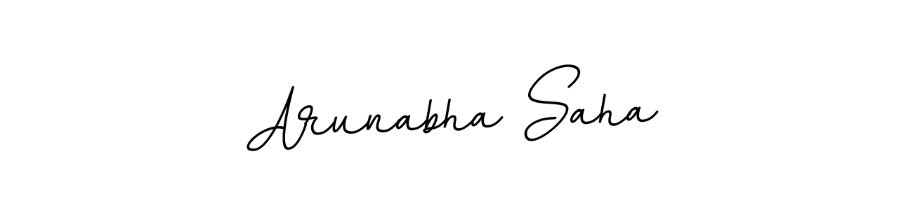 How to make Arunabha Saha name signature. Use BallpointsItalic-DORy9 style for creating short signs online. This is the latest handwritten sign. Arunabha Saha signature style 11 images and pictures png