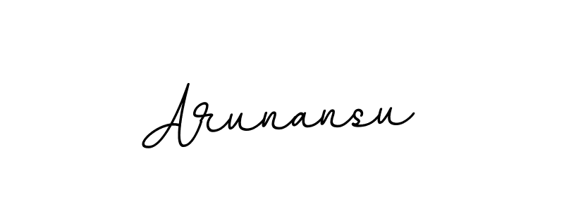Arunansu stylish signature style. Best Handwritten Sign (BallpointsItalic-DORy9) for my name. Handwritten Signature Collection Ideas for my name Arunansu. Arunansu signature style 11 images and pictures png