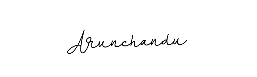 The best way (BallpointsItalic-DORy9) to make a short signature is to pick only two or three words in your name. The name Arunchandu include a total of six letters. For converting this name. Arunchandu signature style 11 images and pictures png