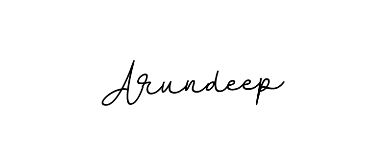 How to make Arundeep name signature. Use BallpointsItalic-DORy9 style for creating short signs online. This is the latest handwritten sign. Arundeep signature style 11 images and pictures png