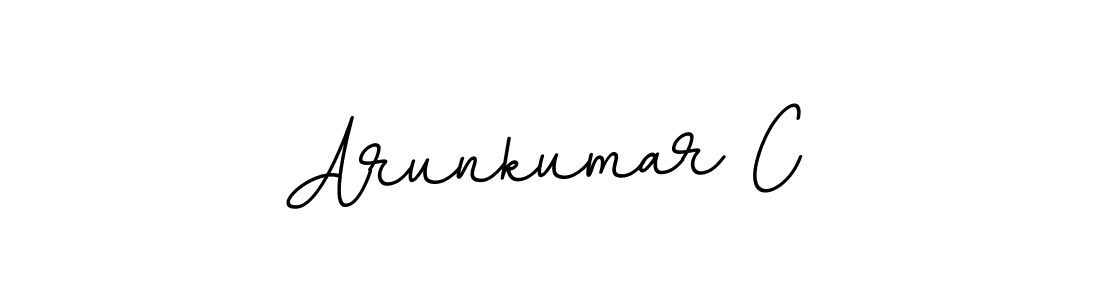 Design your own signature with our free online signature maker. With this signature software, you can create a handwritten (BallpointsItalic-DORy9) signature for name Arunkumar C. Arunkumar C signature style 11 images and pictures png